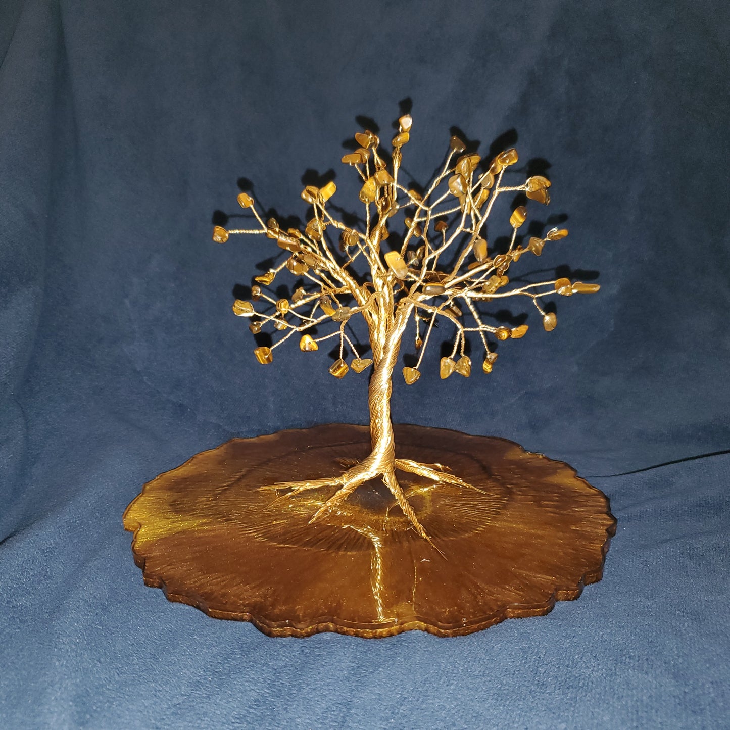 Tiger's eye/gold tree