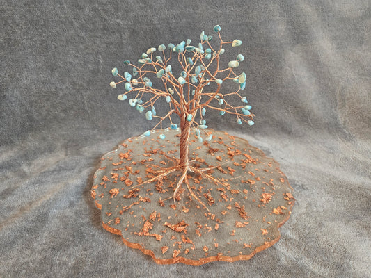 Blue/copper tree